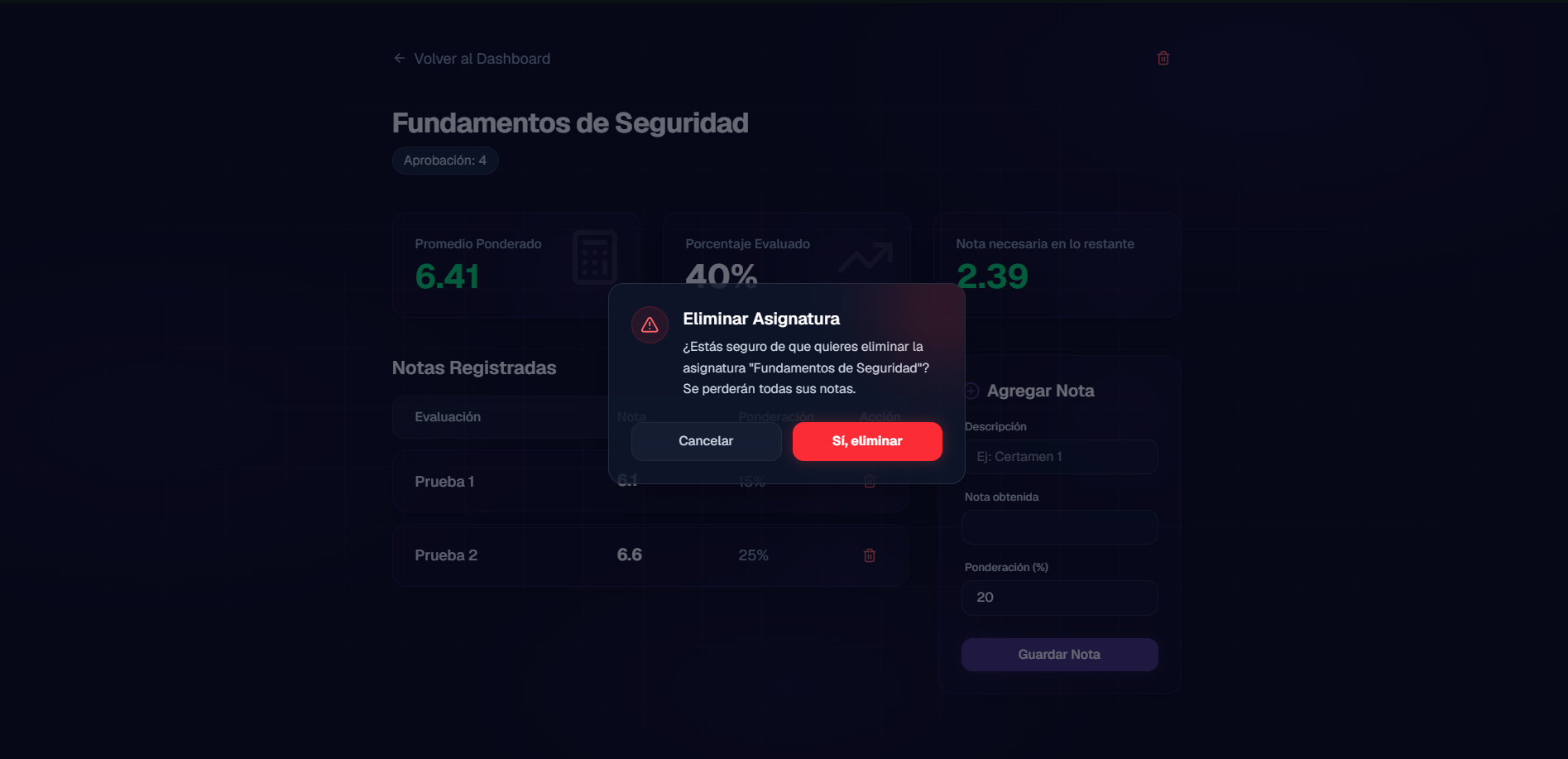 Captura 4 del proyecto Semestre Zen